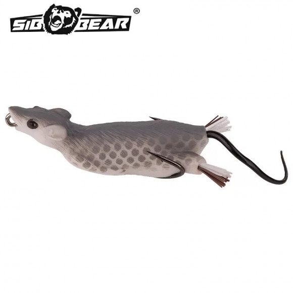 Мышь оснащённая SibBear Temptaion Rat незацепляйка 70мм 15г Мышь оснащённая SibBear Temptaion Rat незацепляйка 70мм 15г