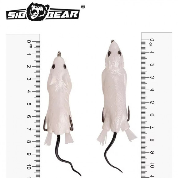 Мышь оснащённая SibBear Temptaion Rat незацепляйка 70мм 15г Мышь оснащённая SibBear Temptaion Rat незацепляйка 70мм 15г