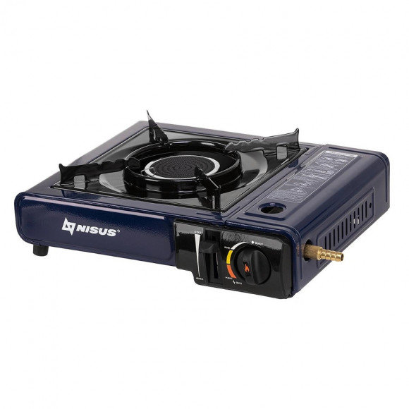 Плитка настольная газовая Nisus керамика, с переходником, N-BDZ-155C-B Плитка настольная газовая Nisus керамика, с переходником, N-BDZ-155C-B