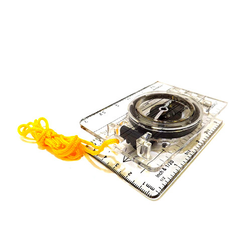 Компас жидкостный с визиром и линейкой Следопыт TCP-02