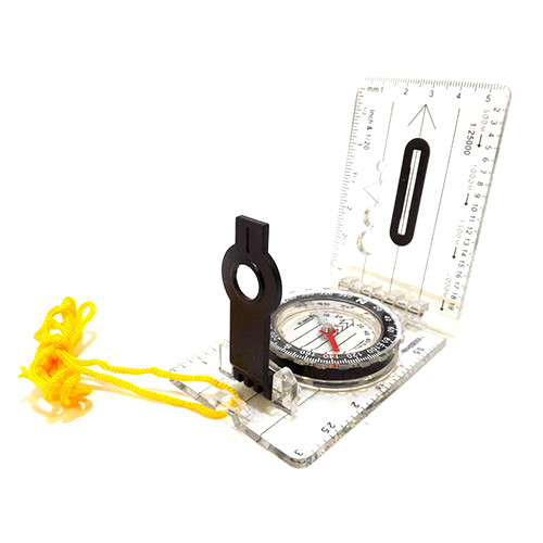 Компас жидкостный с визиром и линейкой Следопыт TCP-02