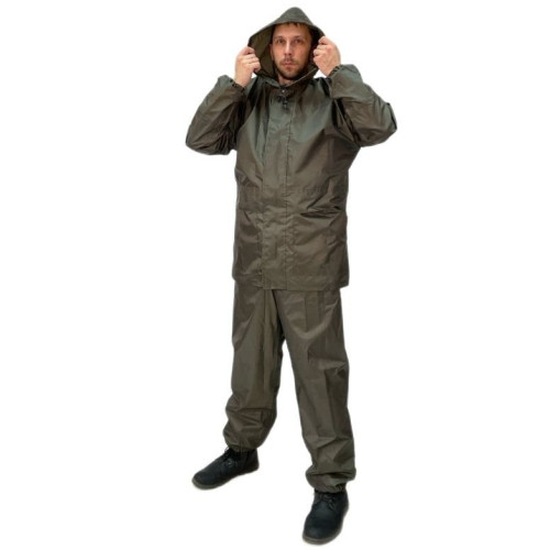 Костюм Русская охота ветровлагозащитный (ВВЗ) хаки (PU4000) Костюм Русская охота ветровлагозащитный (ВВЗ) хаки (PU4000)