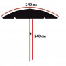 Зонт с тентом Nisus прямой d 2.4м N-240-TZ