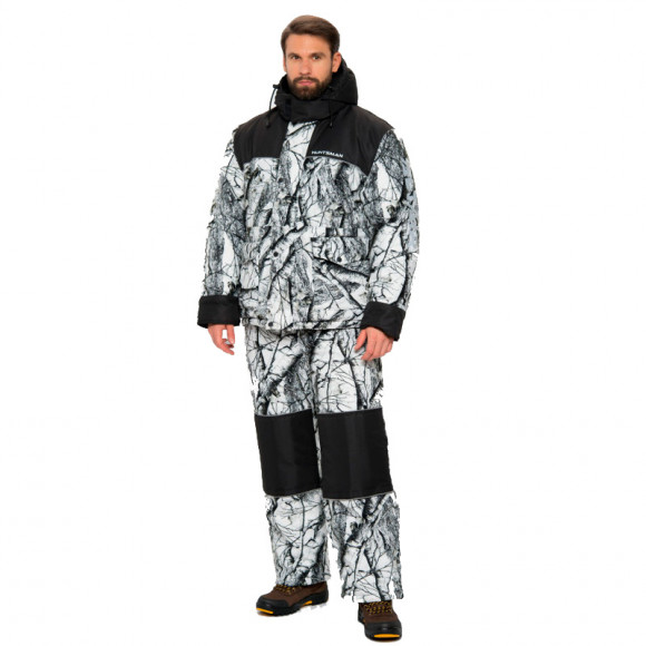 Костюм зимний Huntsman Альтаир ткань Alova цвет Белый лес (ветки)