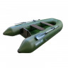 Лодка Тонар Капитан 280Тс зеленая с жестким пайолом
