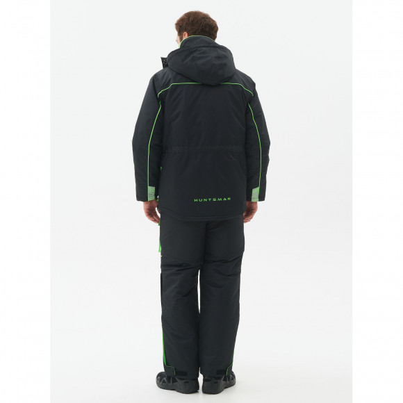 Костюм зимний Huntsman Elbrus ткань Hit Membrane цвет Черный/Лайм Костюм зимний Huntsman Elbrus ткань Hit Membrane цвет Черный/Лайм