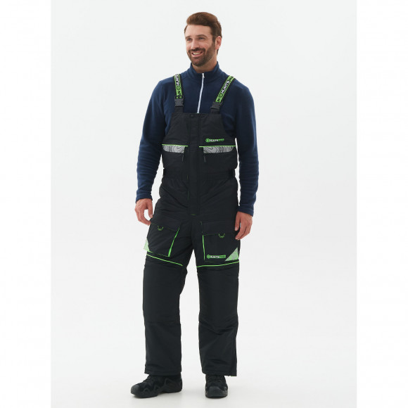 Костюм зимний Huntsman Elbrus ткань Hit Membrane цвет Черный/Лайм Костюм зимний Huntsman Elbrus ткань Hit Membrane цвет Черный/Лайм