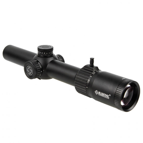 Прицел Marcool Stalker 1-10х24IR сетка MAR-164, 30мм. подсветка +  кольца Weaver Прицел Marcool Stalker 1-10х24IR сетка MAR-164, 30мм. подсветка +  кольца Weaver