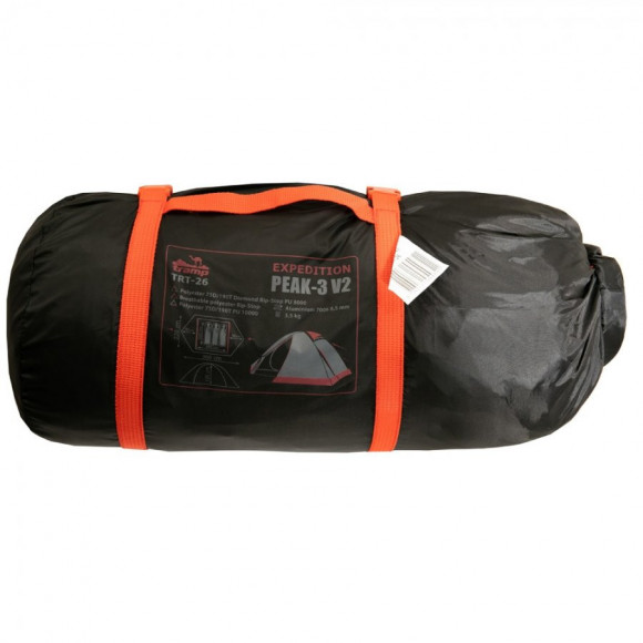 Палатка TRAMP Peak 3 (V2) TRT-26 цвет зеленый Палатка TRAMP Peak 3 (V2) TRT-26 цвет зеленый