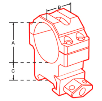 Кольца Leapers UTG RG2W1154 25.4мм (Weaver/Picatinny средние)