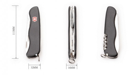 Нож складной Victorinox Picknicker Black (0.8353.3) 11 функций