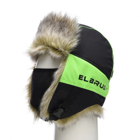 Шапка-ушанка Huntsman Elbrus  р.58-60 ткань Hit membrane цвет Черный