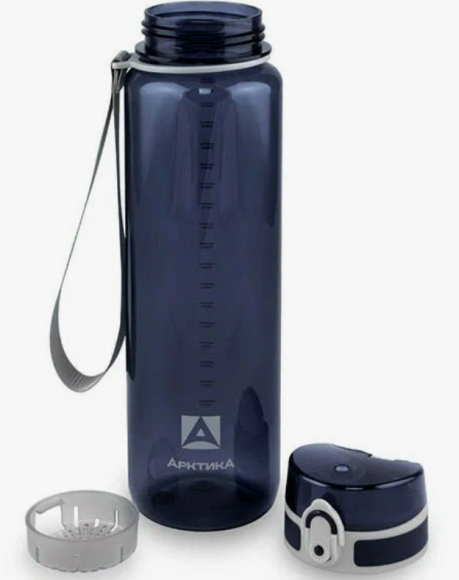 Бутылка питьевая 1000мл с ситечком Арктика 720-1000 из тритана Бутылка питьевая 1000мл с ситечком Арктика 720-1000 из тритана