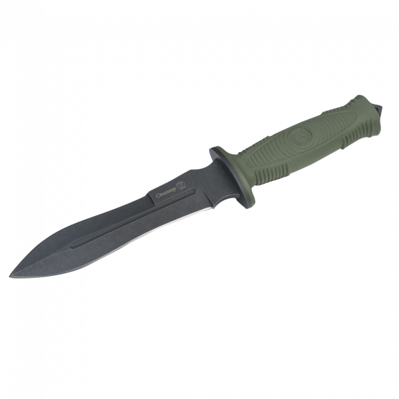 Нож охотничий Сталкер, Кизляр, сталь AUS-8, клинок-163 мм., stonewash, эластрон, хаки