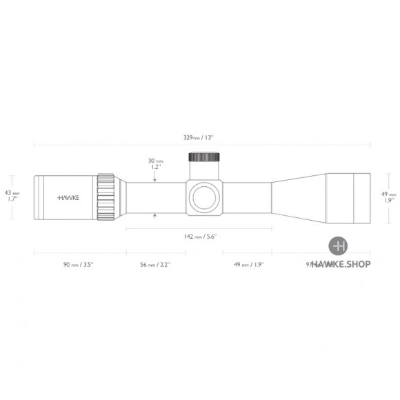 Прицел Hawke Vantage IR 3-9x42 WA30 (сетка .223/.308 Marksman 9x, с подсветкой) Прицел Hawke Vantage IR 3-9x42 WA30 (сетка .223/.308 Marksman 9x, с подсветкой)
