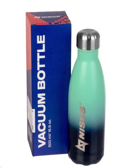 Термобутылка 0,5 литра Nisus N.TB-019-TB цвет бирюзовый Термобутылка 0,5 литра Nisus N.TB-019-TB цвет бирюзовый