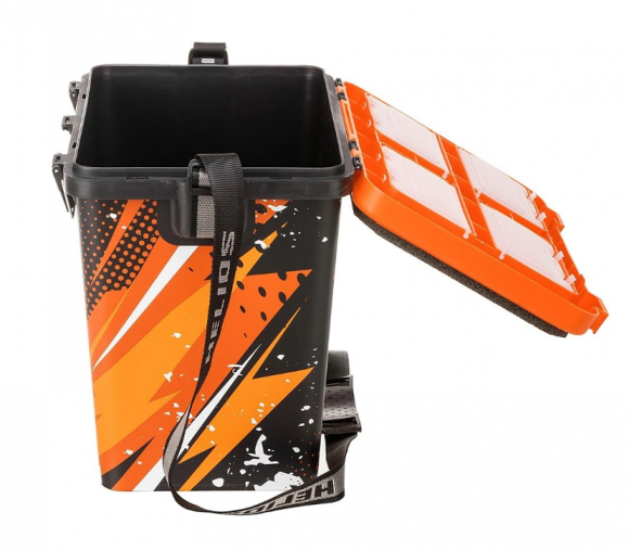 Ящик рыбака зимний Helios PIKE односекционный цвет оранжевый Ящик рыбака зимний Helios PIKE односекционный цвет оранжевый