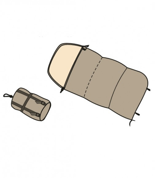 Cпальный мешок Русская охота Аляска, с подголовником