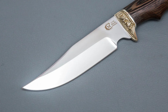 Нож ИП Семин Юнкер сталь 95X18 рукоять литье мельхиор Венге Нож ИП Семин Юнкер сталь 95X18 рукоять литье мельхиор Венге