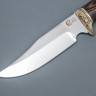 Нож ИП Семин Юнкер сталь 95X18 рукоять литье мельхиор Венге