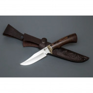 Нож ИП Семин Юнкер сталь 95X18 рукоять литье мельхиор Венге