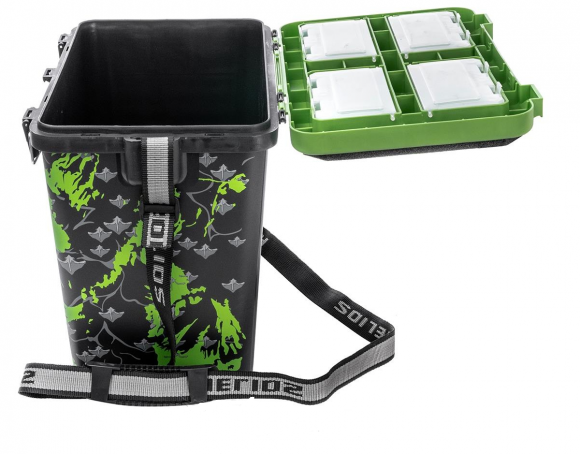 Ящик рыбака зимний Helios SHARK односекционный цвет салатовый Ящик рыбака зимний Helios SHARK односекционный цвет салатовый