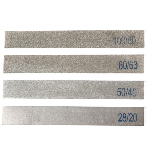 Набор алмазных брусков с трёхслойным напылением (4 шт.) Набор алмазных брусков с трёхслойным напылением (4 шт.)