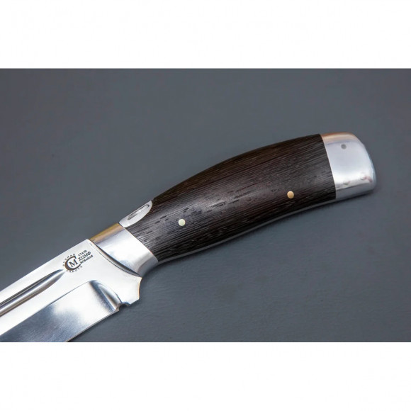 Нож ИП Семин Путник шкуросъем кованная сталь Х12МФ рукоять венге