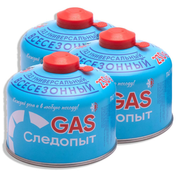 Газовый баллон 230гр, резьбовой, всесезонный, FG-230