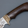 Нож ИП Семин Галеон сталь 95x18 с гравировкой рукоять литье венге