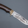 Нож ИП Семин Галеон сталь 95x18 с гравировкой рукоять литье венге