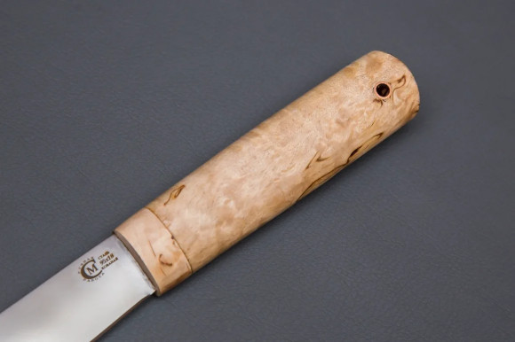 Нож ИП Семин Северный "Соболь" рукоять карельская Береза Нож ИП Семин Северный "Соболь" рукоять карельская Береза