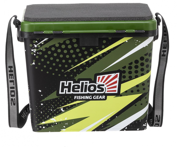 Ящик рыбака зимний Helios ZANDER односекционный цвет хаки