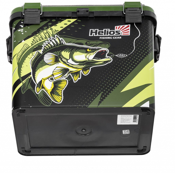 Ящик рыбака зимний Helios ZANDER односекционный цвет хаки