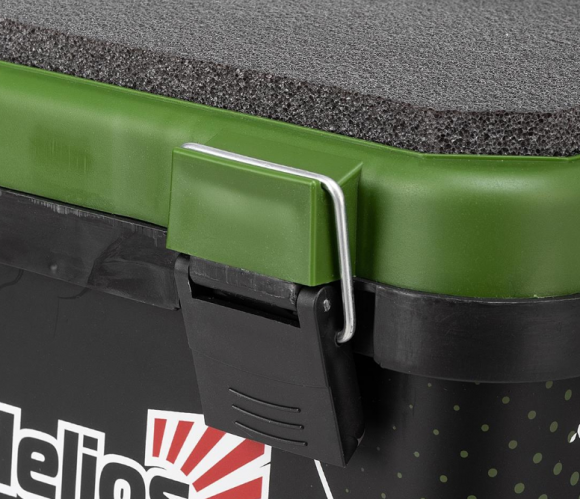 Ящик рыбака зимний Helios ZANDER односекционный цвет хаки