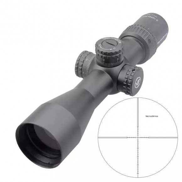 Оптический прицел Vector Optics VEYRON 3-12X44 FFP сетка MPR-4 (SCFF-21) Оптический прицел Vector Optics VEYRON 3-12X44 FFP сетка MPR-4 (SCFF-21)