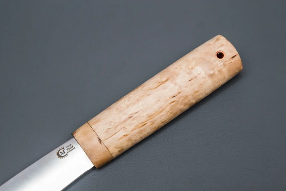 Нож ИП Семин Северный "Куница" сталь 95х18 рукоять карельская Береза Нож ИП Семин Северный "Куница" сталь 95х18 рукоять карельская Береза