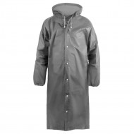 Дождевик Komfi из EVA на кнопках с капюшоном цвет серый 75*120см Дождевик Komfi из EVA на кнопках с капюшоном цвет серый 75*120см