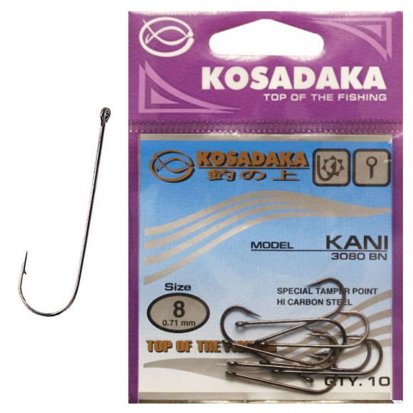 Крючок Kosadaka Kani 3080BN, все размеры