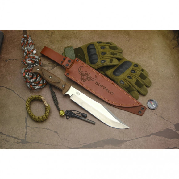 Нож Кизляр Buffalo сталь 5Cr15MoV рукоять дерево (орех) Нож Кизляр Buffalo сталь 5Cr15MoV рукоять дерево (орех)