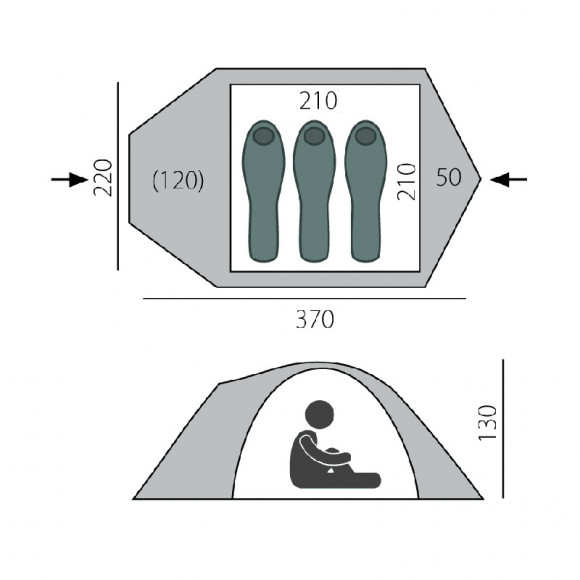 Палатка BTrace Talweg 3 (зеленый) Т0497
