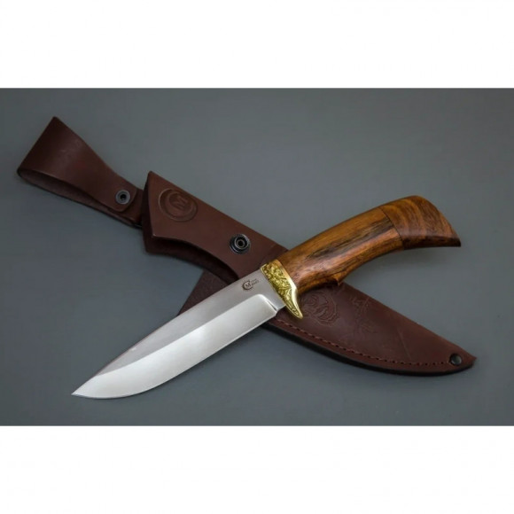 Нож ИП Семин Лазутчик нержавеющая сталь 65х13 рукоять литье ценные породы дерева Нож ИП Семин Лазутчик нержавеющая сталь 65х13 рукоять литье ценные породы дерева