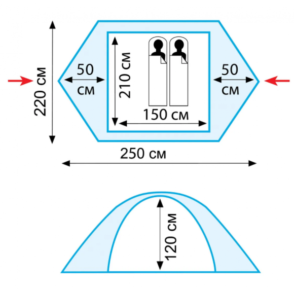 Палатка Tramp-Lite Tourist 2 (TLT-004.06) цвет песочный Палатка Tramp-Lite Tourist 2 (TLT-004.06) цвет песочный