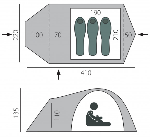 Палатка BTrace Voyager (T0171) зеленый