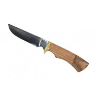 Нож ИП Семин Пластун сталь 65x13 рукоять литье ценные породы дерева