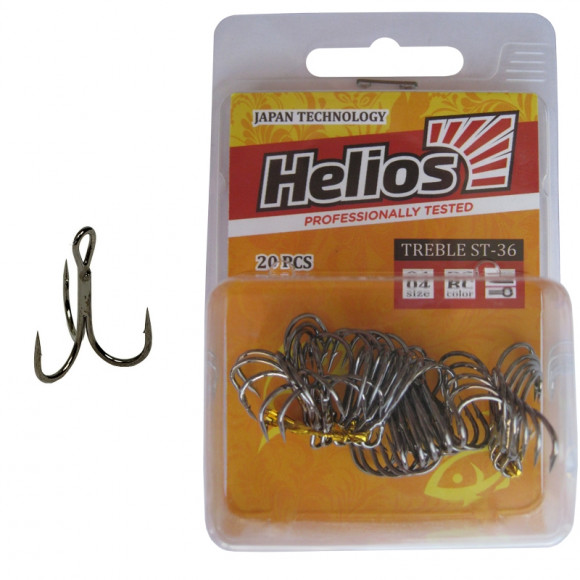Крючок тройной Helios HS-ST-36BC, все размеры