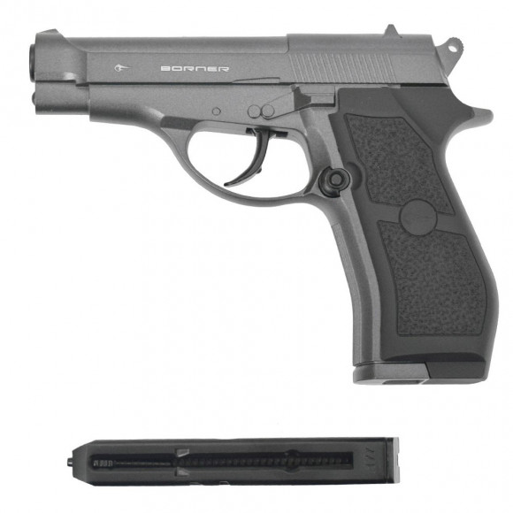 Пневматический пистолет BORNER M84, металл, к.4.5мм 3Дж