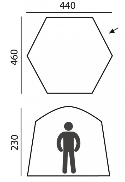 Палатка-шатер BTrace Castle (T0514) зеленый Палатка-шатер BTrace Castle (T0514) зеленый