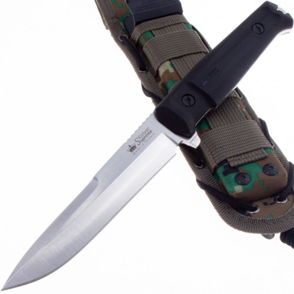 Нож Kizlyar Supreme Alpha сталь AUS-8 рукоять Kraton SW BKH Camo