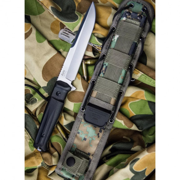 Нож Kizlyar Supreme Alpha сталь AUS-8 рукоять Kraton SW BKH Camo Нож Kizlyar Supreme Alpha сталь AUS-8 рукоять Kraton SW BKH Camo